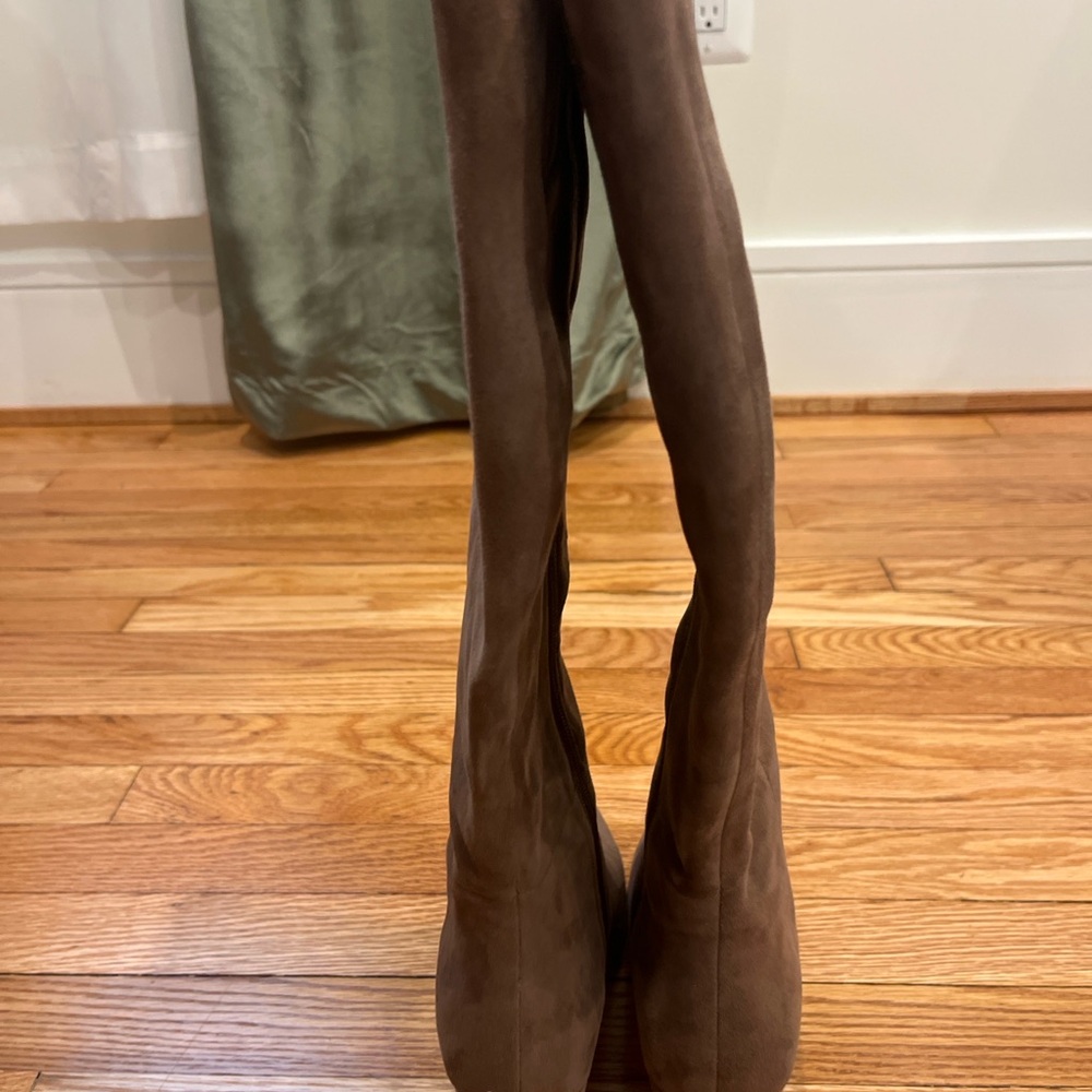 Sam Edelman TORANO High Suede Boots – Toasted Taupe – Size 8 - Picture 3 of 5